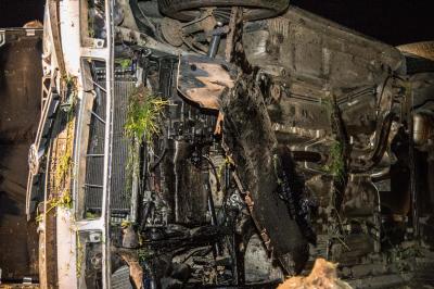 Aalen-Goldshoefe: Toedlicher Verkehrsunfall - Pkw landet auf Dach